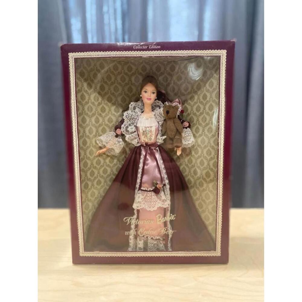 Vintage 1999 Victorian Barbie with Cedric Bear Collector Edition No. 25526